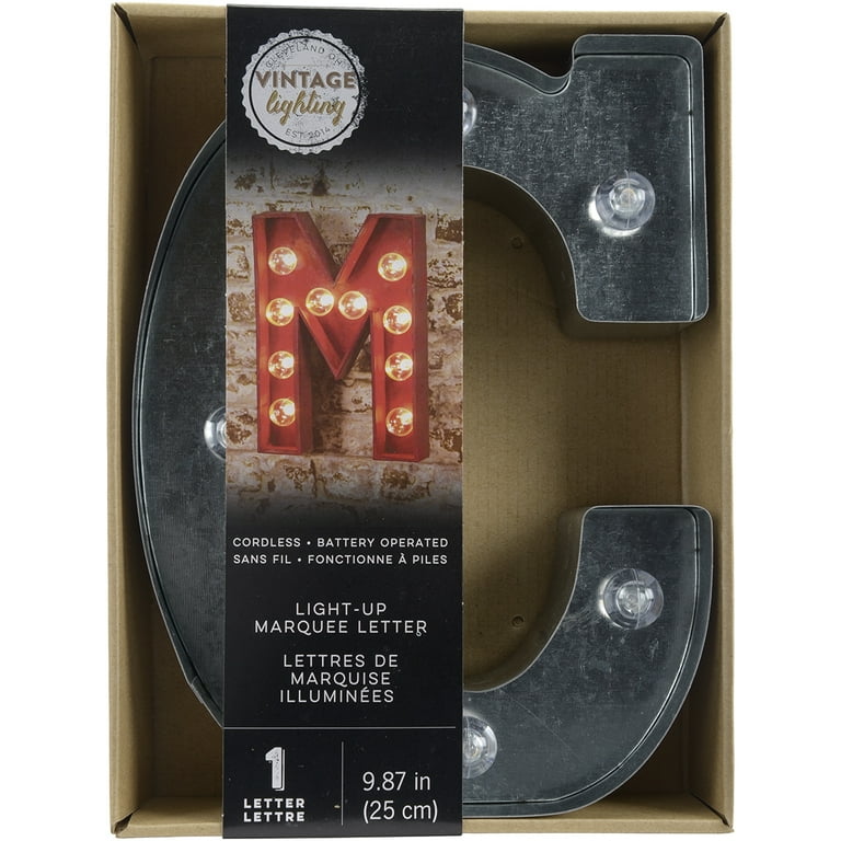 Darice Silver Light Up Marquee Letter C, 9.875 inches - Walmart.com