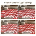 thumbnail image 7 of ODIKA Plaid Tartan Alternating Block Motif Symmetrical Border Gingham for Queen Size Bedroom, Under Bed, Master , Foldable Easy Care, 7 of 7