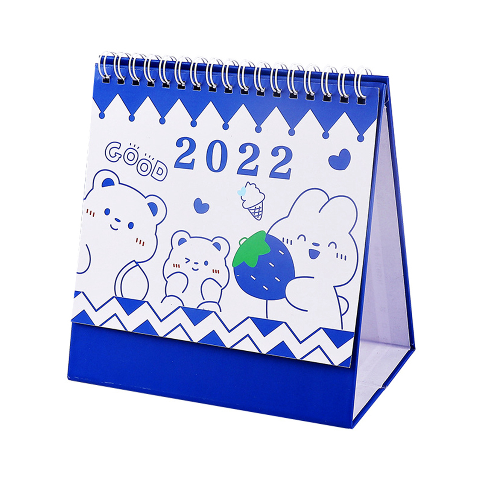 FeiraDeVaidade August 2021-2022 December, Monthly Deskpad Calendar, 6*6.3In, Cartoon Bear Creative Student Desktop Calendar