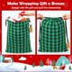 thumbnail image 4 of Bolsas de regalo de Navidad, paquete HRX, tela grande, 6 unidades, 4 of 7