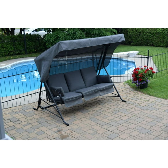 Balançcoire trois place deluxe avec fonction inclinable