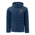 thumbnail image 2 of Men's Cutter & Buck  Navy LA Galaxy Evoke Hybrid Eco Softshell Recycled Full-Zip Jacket, 2 of 3