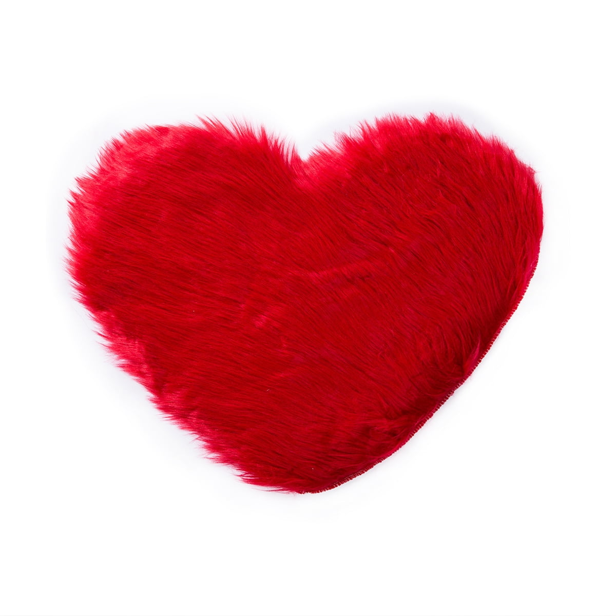 Fluffy Heart Shaped Rug Shaggy Floor Mat Soft Faux Fur Home Bedroom