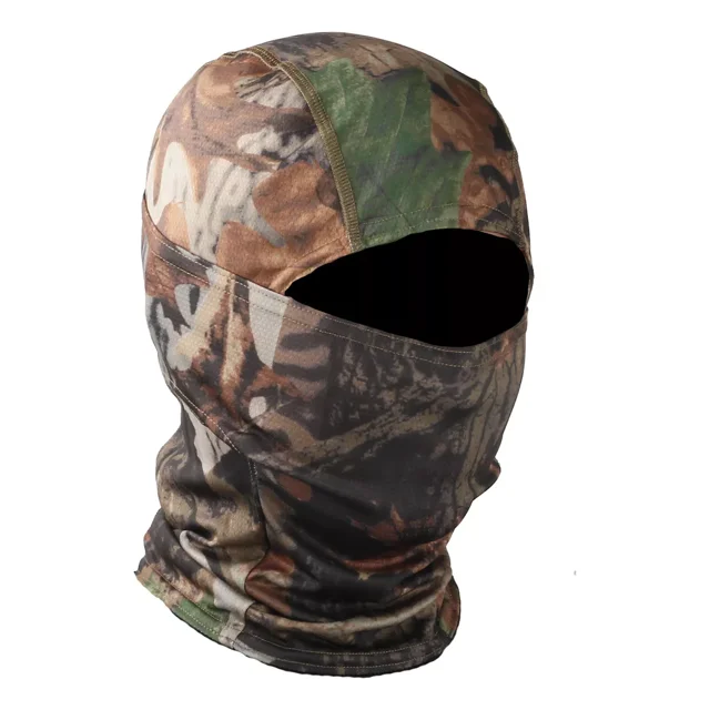 Evd-x Balaclava Premium Pasamontañas Bandana Militar Táctico Color Hojas Camo Diseño De La Tela Liso Talla Unitalla Adulto