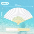 thumbnail image 2 of Ventiladores de mano plegables Helimoto, libro blanco, 24 unidades, 2 of 8