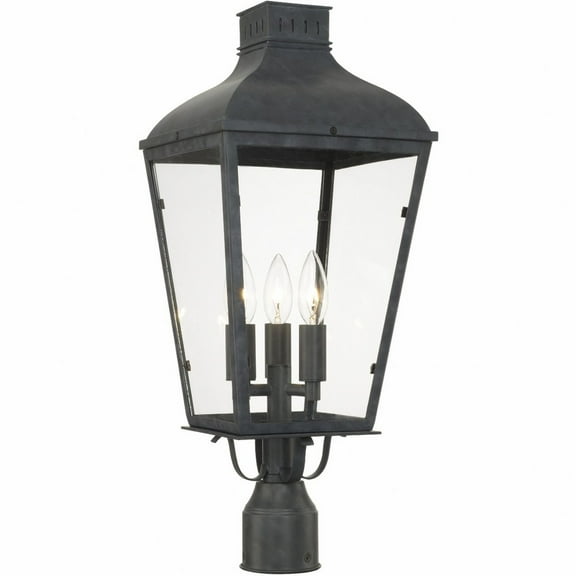 Crystorama Lighting - Three Light Outdoor Lantern Post - Outdoor Lantern Post -