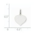 thumbnail image 2 of FJC Finejewelers 14 kt White Gold Heart Disc Charm 17 x 12mm, 2 of 4