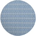 thumbnail image 3 of SAFAVIEH Montauk Alicia Geometric Cotton Area Rug, Blue/Ivory, 6' x 6' Square, 3 of 8