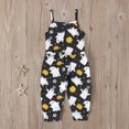 thumbnail image 4 of QISIWOLE Halloween Jumpsuit Gift for Toddler Baby Girl Spaghetti Straps Romper Cute Pumpkin Graphic One Piece Outfit Sales, 4 of 9
