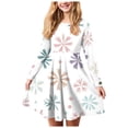 thumbnail image 1 of Zanarzt Robe de Noël pour Fille Robe pour Tout-Petit Fille Robe de Noël pour Fille Imprimé Bal Fête Fête de Noël Robes pour Fille Blanc, 17-18 Ans, 1 of 5