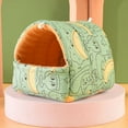 thumbnail image 3 of Zhaomeidaxi Guinea Pig Tent Bed Cartoon Pattern Warm Tunnel for Rabbit Ferret Chinchilla Bunny Rats or Other Small Animals, 3 of 8