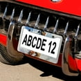 thumbnail image 5 of 2 Pcs Set Watercolor Snowboarder License Plate Cover Ski Snowboard Customized Decor Car Tag Quality Aluminum Metal 2 Round Holes for Women Men US Vehicles, 5 of 6