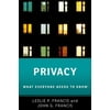 Pre-Owned Privacy: What Everyone Needs to Know(r) (Paperback) 0190612258 9780190612252