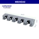 thumbnail image 2 of Organizador de escobas CHIC-FANTASY Colgante de escobas 5 Soportes antideslizantes ajustables y 6 ganchos, 2 of 10