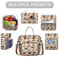 thumbnail image 2 of Beige Realistic Dinosaurs Pattern Womens Lunch Box for Work,Insulated Large Lunch Bag for Tween and Teen,Loncheras Para Mujer,Leakproof Adult Lunch Bag for Work,Beach,Travel,Picnic,Camping, 2 of 7