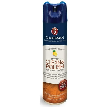 Guardsman 460300 Clean & Polish Wood Furniture Cleaner, Lemon Scent, Aerosol, 12.5 oz. - Quantity 1