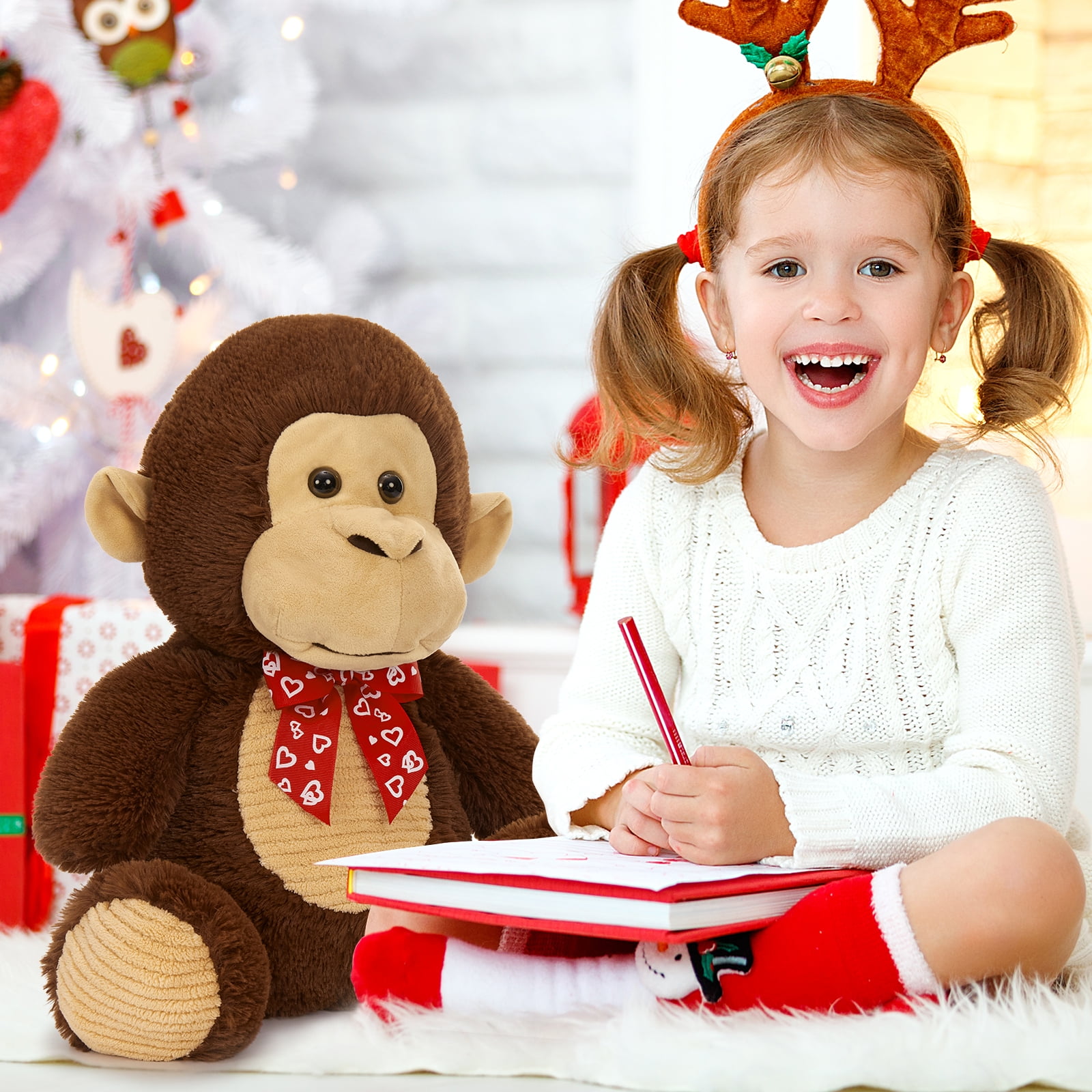 MaoGoLan Giant 15.7" Big Monkey Stuffed Animals Large Stuffed Monkey Plush Toy