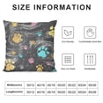 thumbnail image 5 of MDO  Dog Paw One Throw Pillow with Cover for Couch Bed Sofa, 18 x 18 Decorative Pillows w/Case, 5 of 5