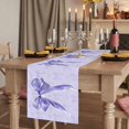 thumbnail image 2 of Table Runners 72 Inches Long Dress Scarves, Purple Bow Farmhouse Kitchen/Dining Table Runner, Coffee Tablerunners, Cute Bowknot Simple Pure Color 18x72 Inch, 2 of 9