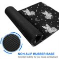 thumbnail image 6 of Long Mouse Pads for Desk,Black White Cat Rose Moon Star Pattern Desk Mats on Top Of Desks, Desk Mouse Pad Extra Large with 3mm Non-Slip Base and Stitched Edge for Gaming,Office,Work,Home 47.3"x23.6", 6 of 6