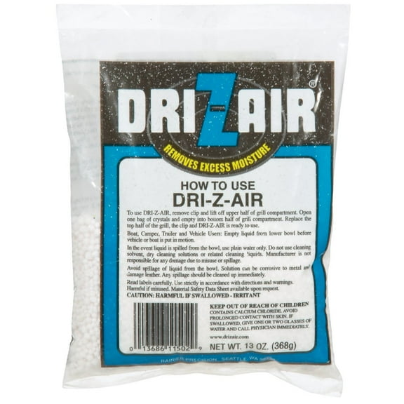 3PACK Dri-Z-Air 13 Oz. Fragrance Free Moisture Absorber Crystals Refill