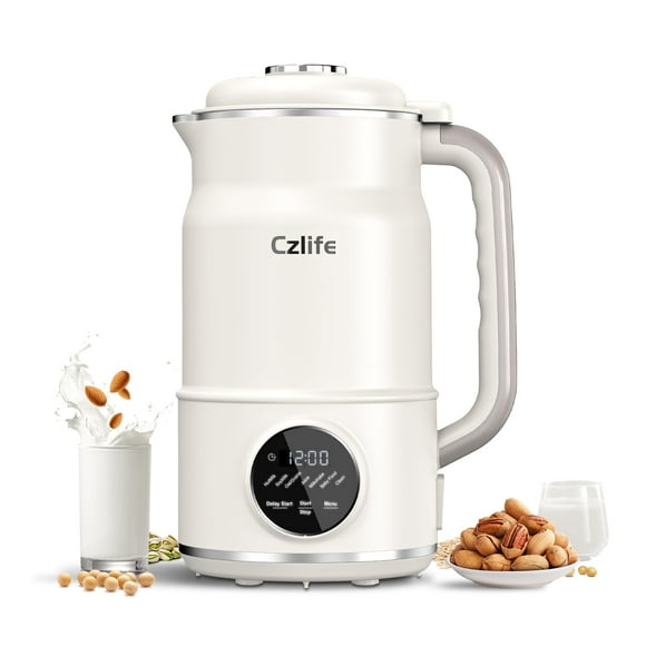 Czlife N7 Nut Milk Maker, 50oz (1.5L) Automatic Soy Milk Maker Machine for Homemade Oat Milk, Nutmilk, Juice, Milkshake, Baby Food, Grains, Almonds Milk Maker with Dela