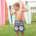 thumbnail image 4 of FORMRS Boys Swim Trunks Quick Dry Mesh Liner Boardshorts Sizes XS-XL, Christmas Santa, 4 of 7
