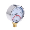 thumbnail image 3 of 2 In 1 Mechanical Pressure Gauge Thermometer Temperature Tester 0-10 Bar G1/4, 3 of 7