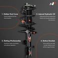 thumbnail image 3 of A-Premium Front Pair (2) Complete Strut and Coil Spring Assembly Compatible with Lexus NX200t 2015-2017, NX300 2018-2021, Driver and Passenger Side, 3 of 8