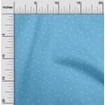 thumbnail image 2 of oneOone Silk Tabby Sky Blue Fabric Snowflake Quilting Supplies Print Sewing Fabric By The Yard 42 Inch Wide, 2 of 5