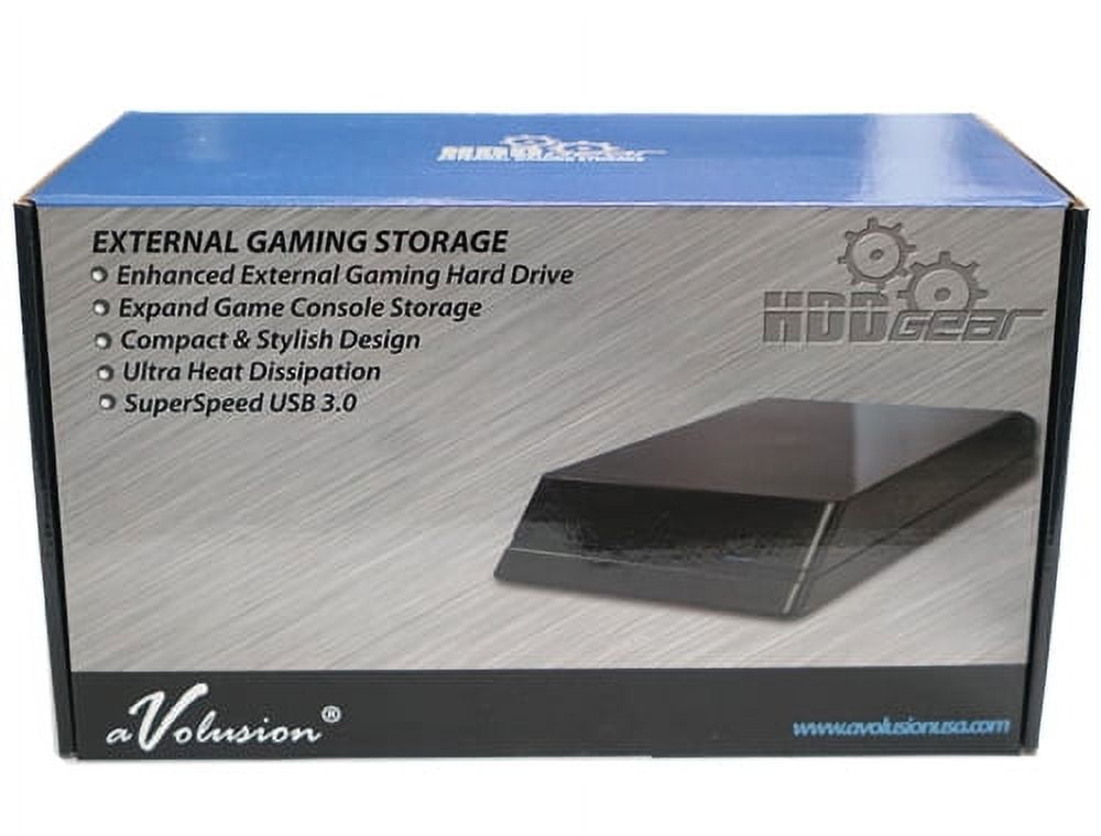 Avolusion HDDGear 3TB USB 3.0 External Gaming Hard Drive (for PS4, PS4 Slim, PS4 Slim Pro) - 2 Year Warranty