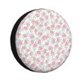 thumbnail image 1 of Fotbe Floral Funda de Llanta de Repuesto con Estampado, Engrosada, Ajuste Universal para Jeep, Remolque, RV, SUV, Camión-17 inch, 1 of 6