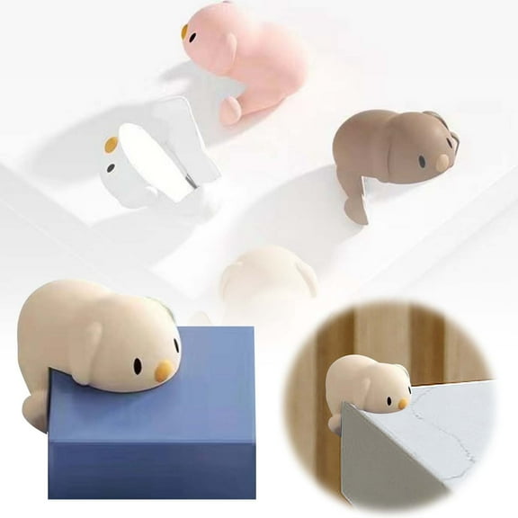 Lolynie Silicone Table Corner Protectors - Soft Baby-Proofing Covers For Household Edges, Clear Safety Bumpers For Kids & Pets