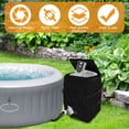 thumbnail image 3 of Hot Tub Spa Heater Pump Cover Protective Hot Tub Pump Cover Waterproof Hot Tub Insulated Pump Cover Dustproof Hot Tub Heater Pump Cover for Most Hot Tub Spa Heater Pumps All Weather Protection-black-, 3 of 8