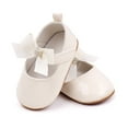 thumbnail image 3 of nvzhuang Baby Girls Princess Shoes  Mary Jane Flats Dress Walking Shoes for Newborn Infant Toddler, 3 of 6