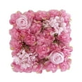 thumbnail image 4 of 2pcs Wall Panel Artificial Flower Decorative Silk Flower Panels Backdrop Floral Panel for Wedding Party Outdoor Decoration Pink, 4 of 9