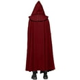 thumbnail image 4 of YWDJ Shawl Wraps for Women Men Halloween Solid Buckle Hooded Removable Gothic Devil Party Cloak Red XXXXL, 4 of 4