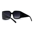 thumbnail image 4 of Womens Thick Temple Rectangular Butterfly Designer Sunglasses Black Smoke, 4 of 4