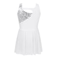 thumbnail image 2 of Aislor Kids Girls Sequined Ballet Lyrical Modern Dance Dress Gymnastics Ice Figure Skating Leotard Dancewear, 2 of 7