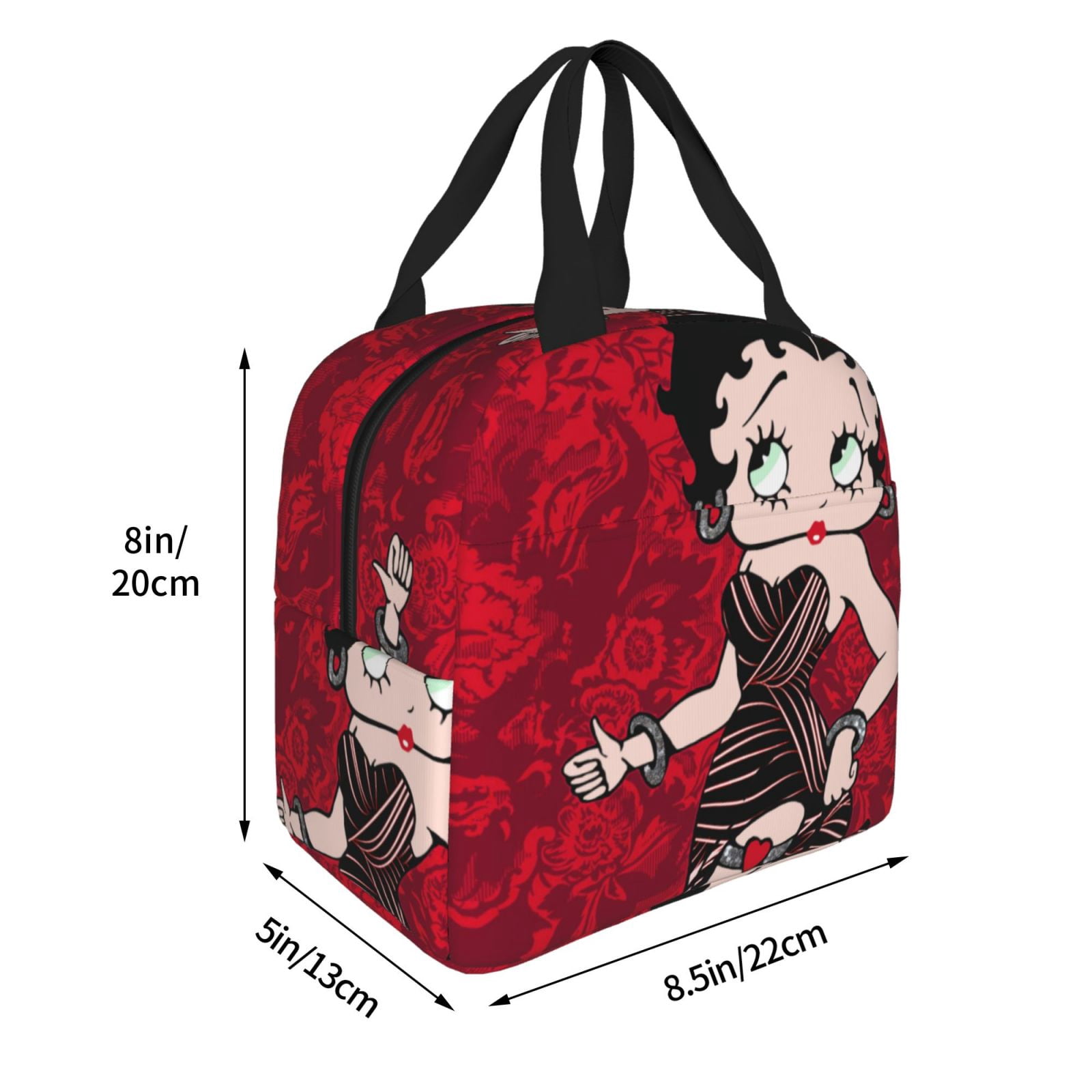 Betty Boop Insulated Lunch Bags Reusable Lunch Box, Cooler Lunch Bag Waterproof Lunch Tote For Picnic Office Work Travel Camping Gifts