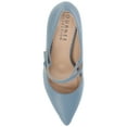 thumbnail image 5 of Journee Womens Sidney Narrow Width Pointed Toe Mid Heel Pumps, 5 of 10