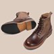 thumbnail image 3 of Botas para hombre, zapatos de cuero para hombre, botas de media caña con suela gruesa, botas de herramientas, botas de tendencia para hombre, 3 of 5