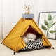 thumbnail image 1 of Pet Teepee Tent for Dogs Cats Rabbits Portable Canvas Dog Tents Cat Bed Pet Teepee Houses with Soft Cushion for Indoor Outdoor ShopWise Round, 1 of 9