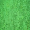 thumbnail image 1 of Ahgly Company Machine Washable Indoor Square Transitional Neon Green Area Rugs, 4' Square, 1 of 7