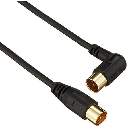 Elecom AV-ATLS70BK Antenna Cable 2.5C Slim Type F-Type Terminal Plug-In ...