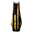 thumbnail image 5 of OAVQHLG3B American flagSummer Dress for Women 4th of July Outfits for Women Summer Casual Sleeveless Halter Neck Suspender Skirt Slit Maxi Print Dress, 5 of 5