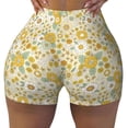thumbnail image 2 of Haiem Cute Sunflower No Front Seam Biker Shorts for Women Yoga Workout Gym Bike Shorts with Tummy Control Moisture-Wicking-X-Large, 2 of 9