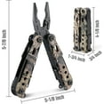 thumbnail image 3 of MOSSY OAK Multi-tool - 13 in 1 Multi Function Pliers - Folding Pocket Tool with Sheath, Camo - Portable Pocket Knife for Outdoors, Survival, Camping, Fishing, Hunting, Hiking, 3 of 8