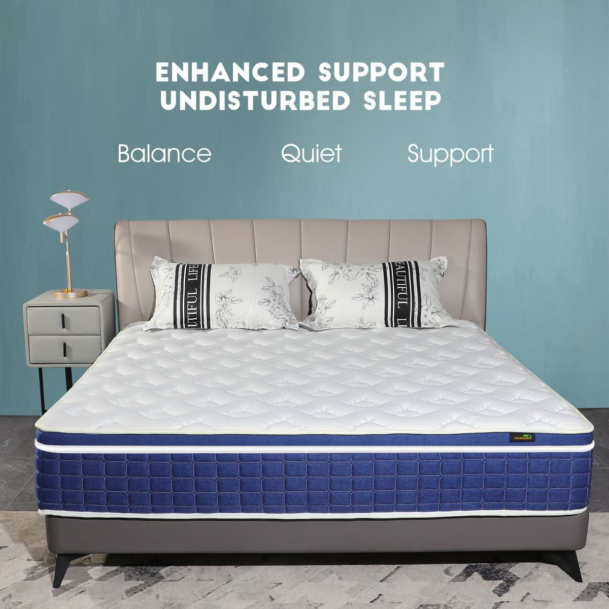AICEHOME Mattress in A Box,10" Hybrid Mattresses, Twin