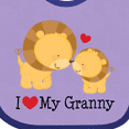 thumbnail image 4 of Inktastic I Love My Granny Boys or Girls Baby Bib, 4 of 4